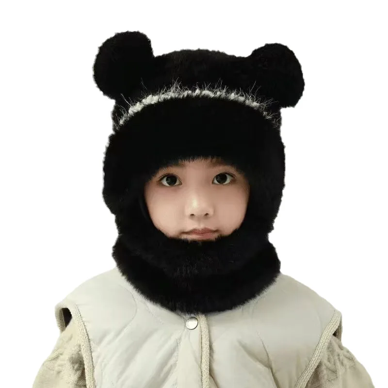 Gorro térmico de invierno con bufanda y orejeras para niños - imagen 4