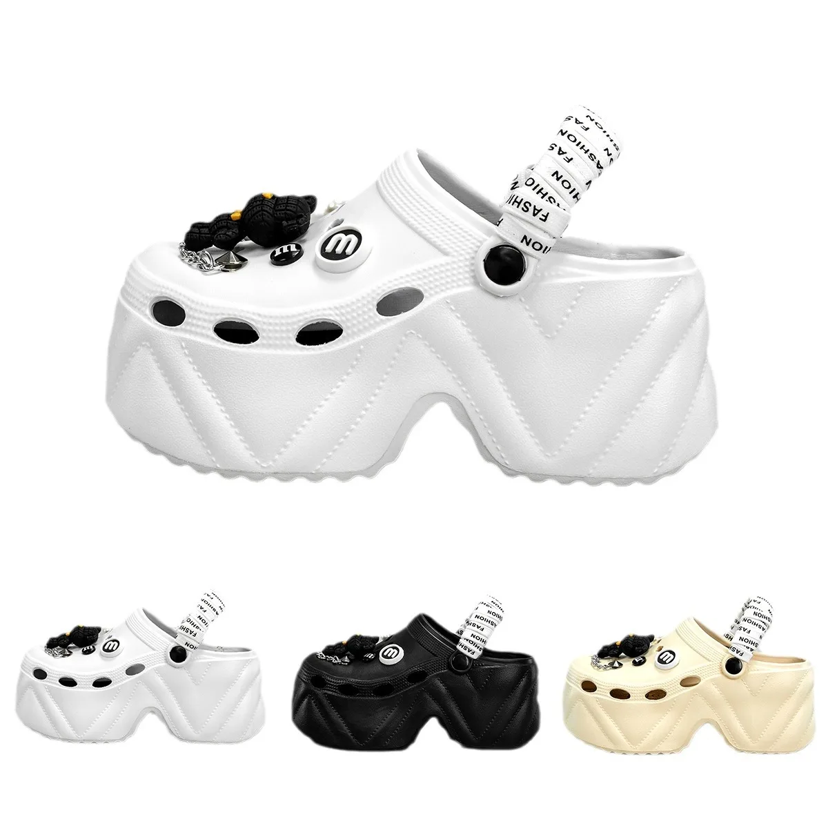 Sandalias de verano para mujer con suela gruesa y cuña - imagen 5
