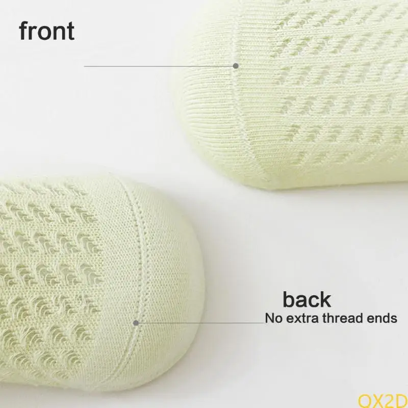 QX2D calcetines sin costuras de algodón para bebés