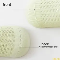 QX2D calcetines sin costuras de algodón para bebés