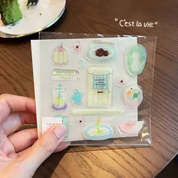 Pegatinas 3D impermeables con relieve para móvil y portátil