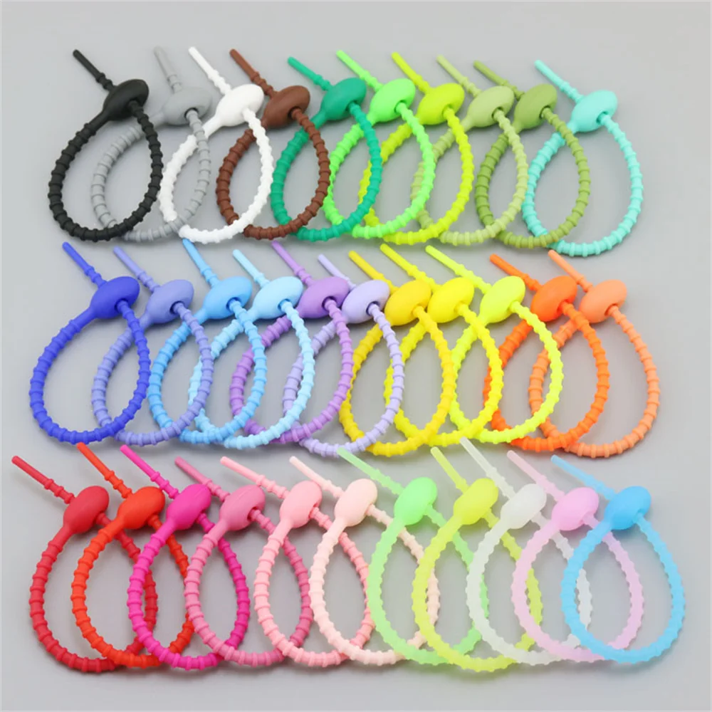 Vvocci lazos de silicona reutilizables para organizar cables - imagen 4