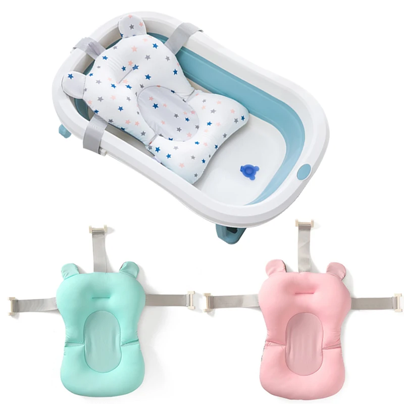 Alfombrilla antideslizante para baño de bebé – Cojín suave acolchado