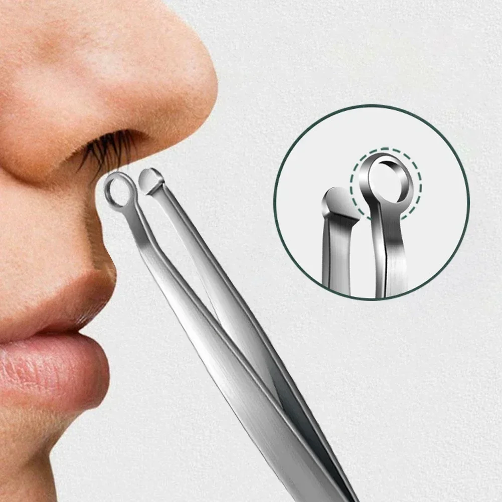 Recortador de vello nasal universal manual en acero inoxidable - imagen 4