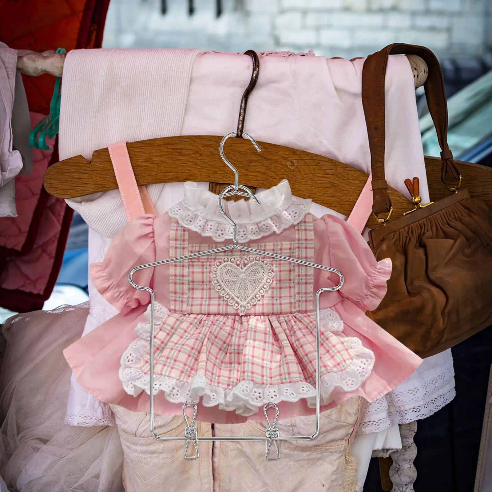 Perchas para ropa de bebé en hierro, organizadoras del armario - imagen 2