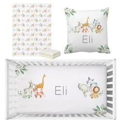 LVYZIHO juego ropa de cama para cuna con animales selva