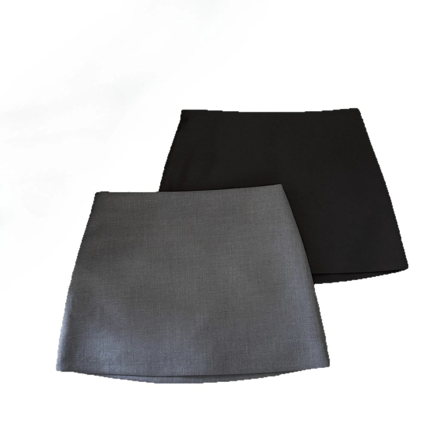 Falda gris de cintura alta ajustada a la cadera para verano mujer - imagen 4