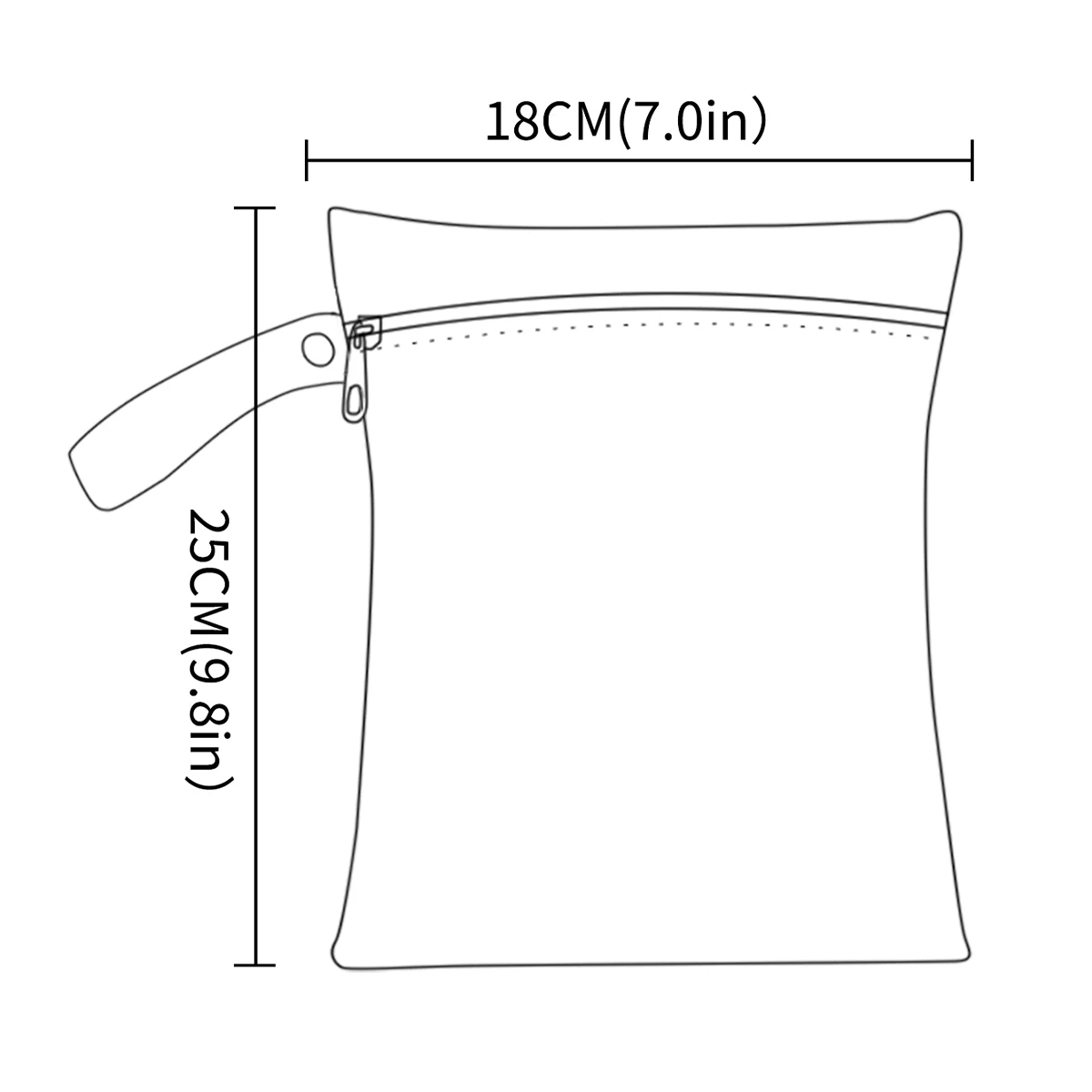Elinfant Bolsa de Pañales Reutilizable Impermeable Húmeda y Seca