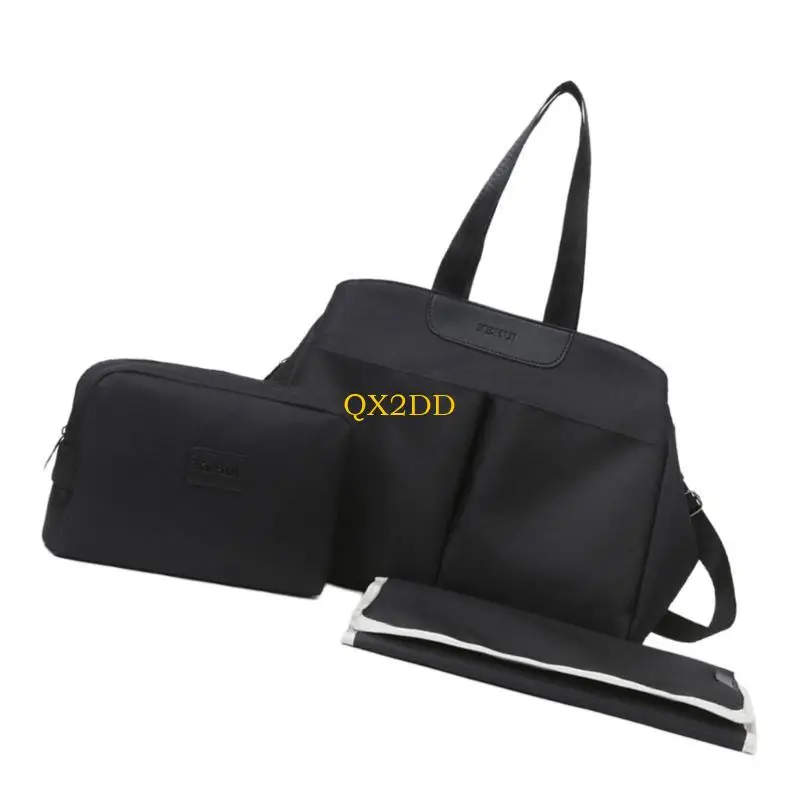 Bolso de pañales para mamá con cambiador, gran capacidad