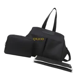 Bolso de pañales para mamá con cambiador, gran capacidad