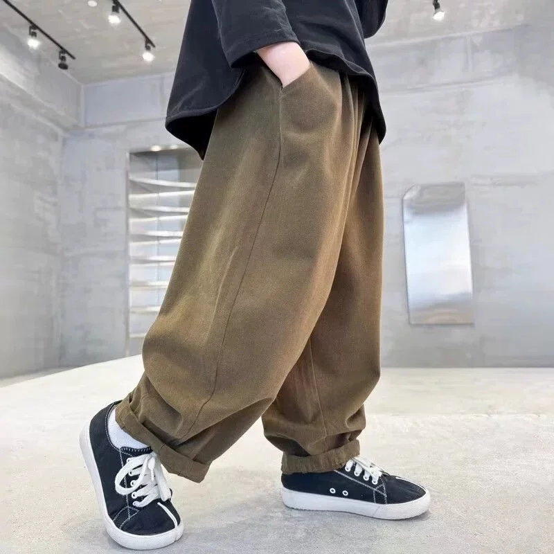 Pantalones de chándal holgados con bolsillos para niños - imagen 5