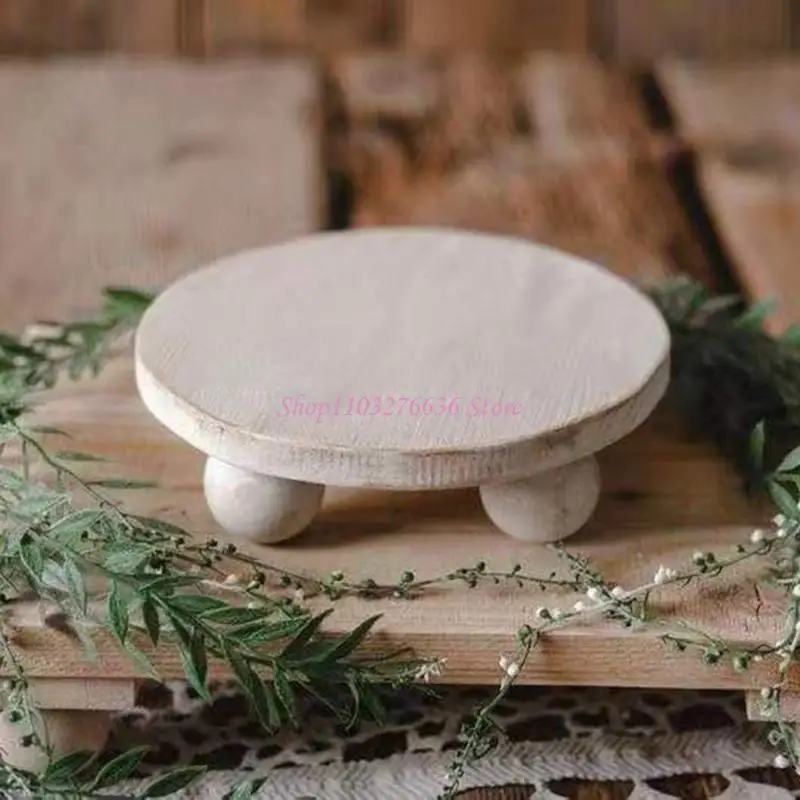 Centro de madera artesanal para sesión fotográfica bebé - imagen 2