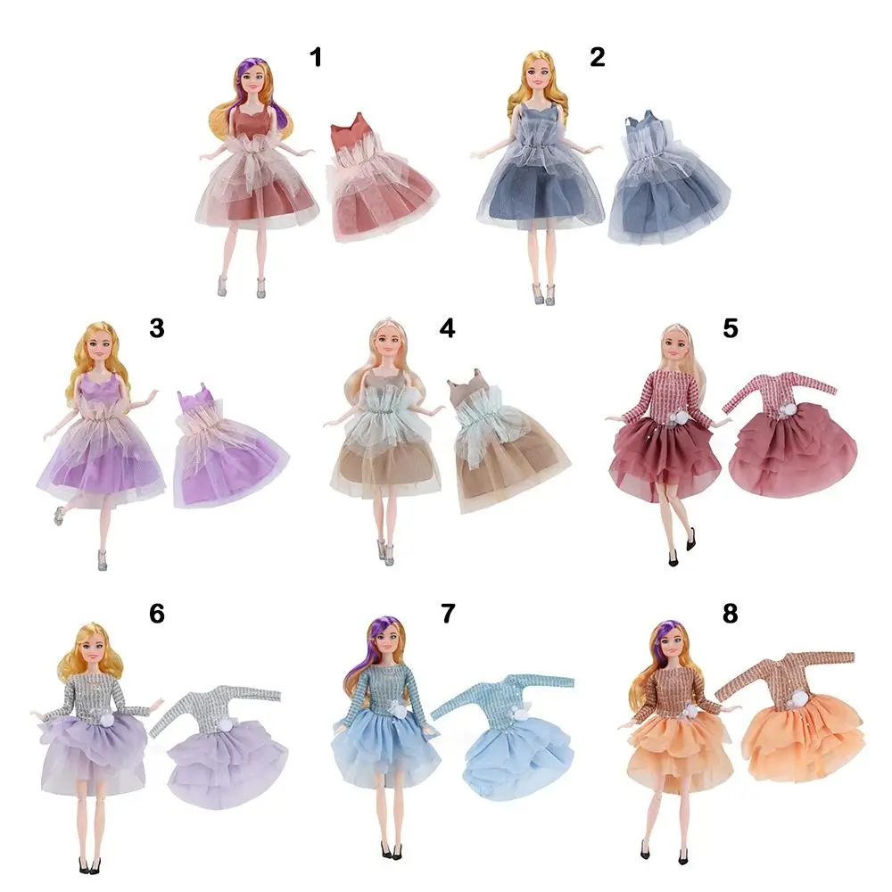 Conjunto de ropa de fiesta con vestidos de malla en varios estilos