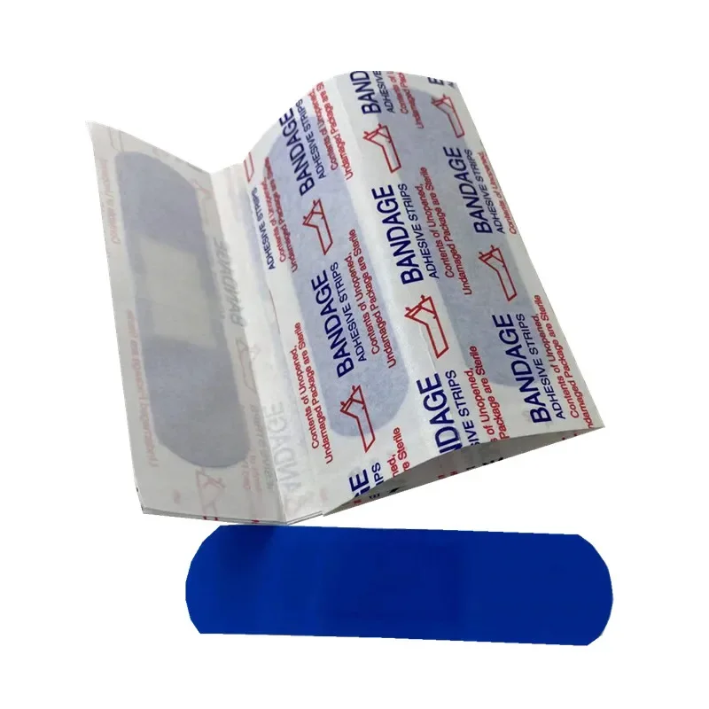 Tiritas infantiles de primeros auxilios – Vendaje adhesivo azul detectable - imagen 5