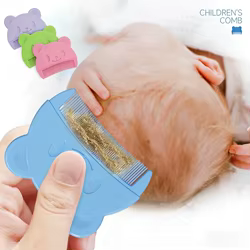 Cepillo para caspa de recién nacido con tacto suave para piel oso