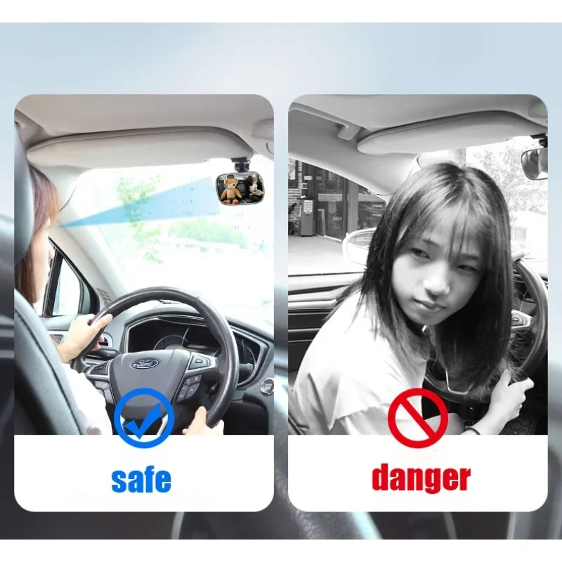 Espejo de seguridad para bebé en el coche - Visualización trasera - imagen 2