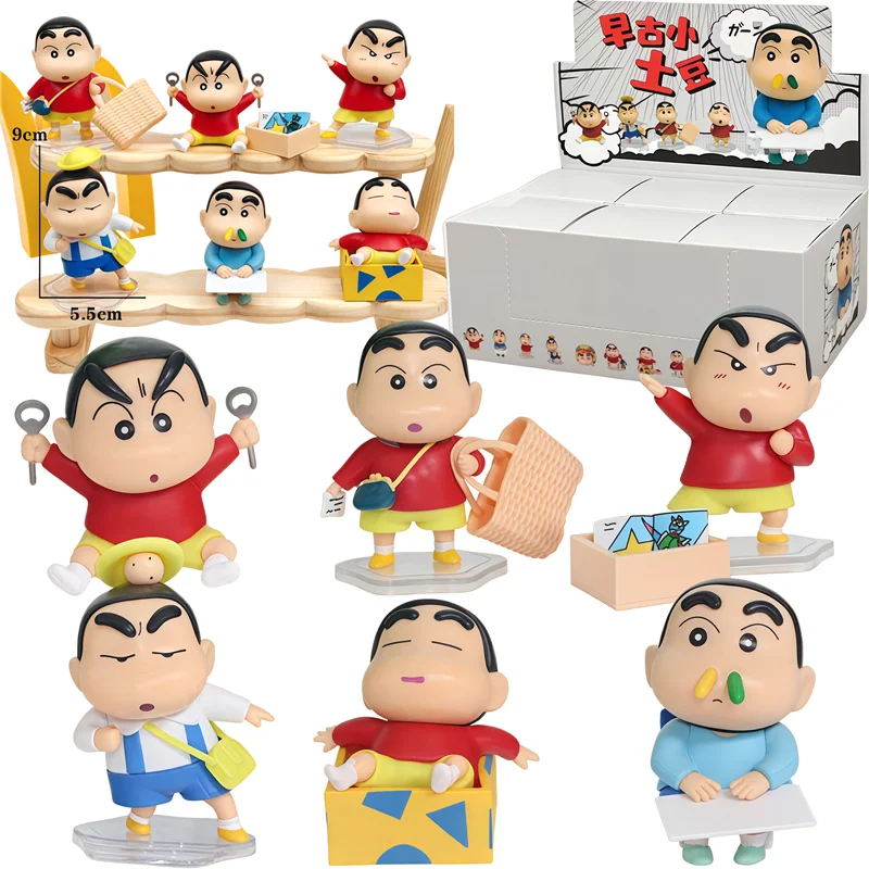 Crayon Shin-Chan figura coleccionable para caja ciega