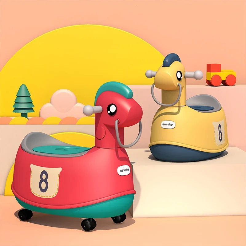 Orinal infantil multifunción con ruedas – Para niño y niña - imagen 2
