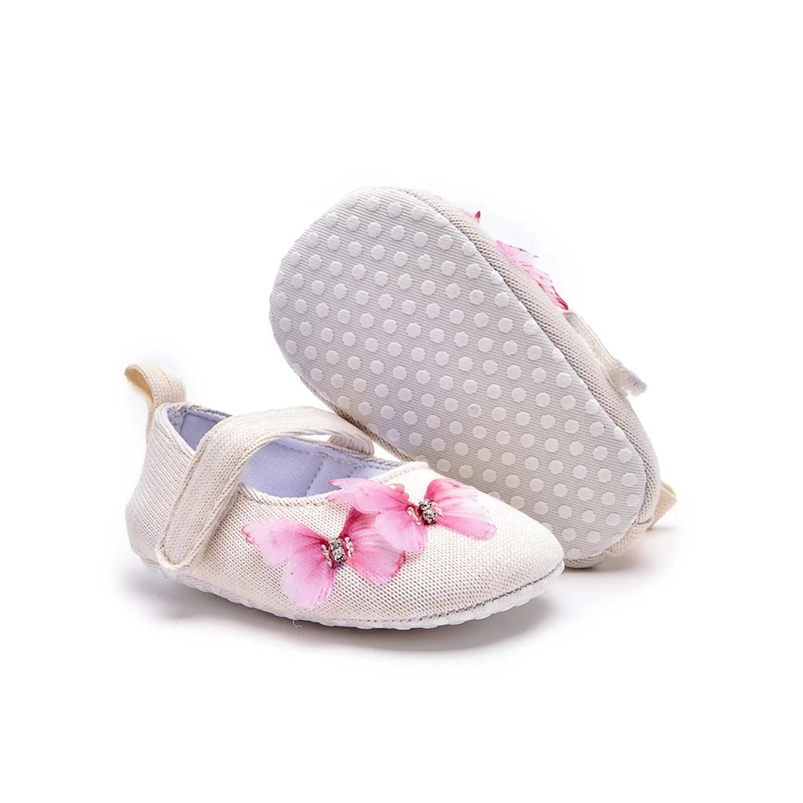 Zapatos primeros pasos con mariposas y suela suave antideslizante - imagen 3