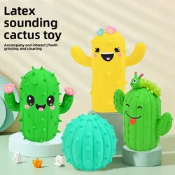 Juguete masticable de cactus para higiene dental de perros