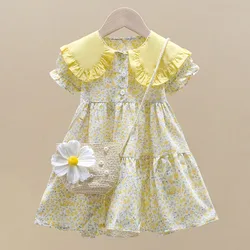 Vestido floral verano niña estilo fiesta – tejido ligero