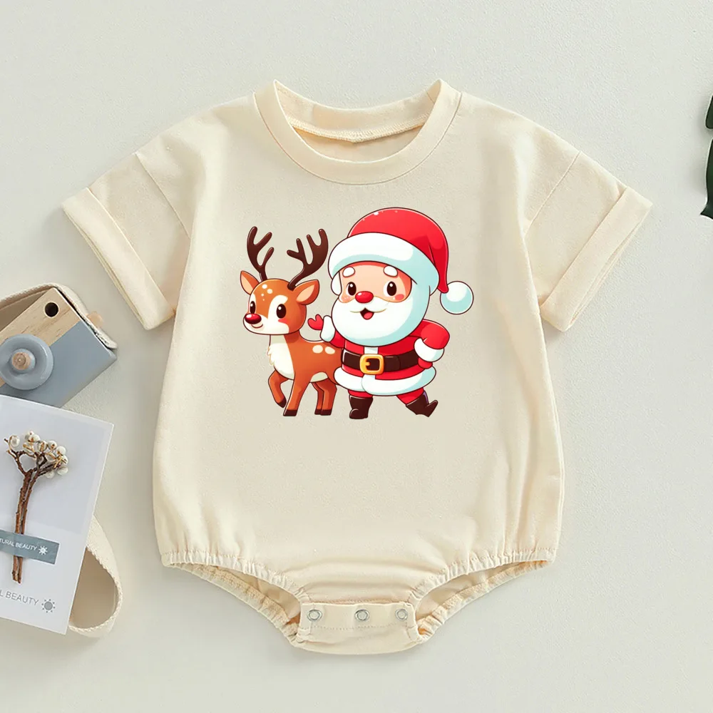 Mono navideño de Papá Noel con burbujas para niños pequeños