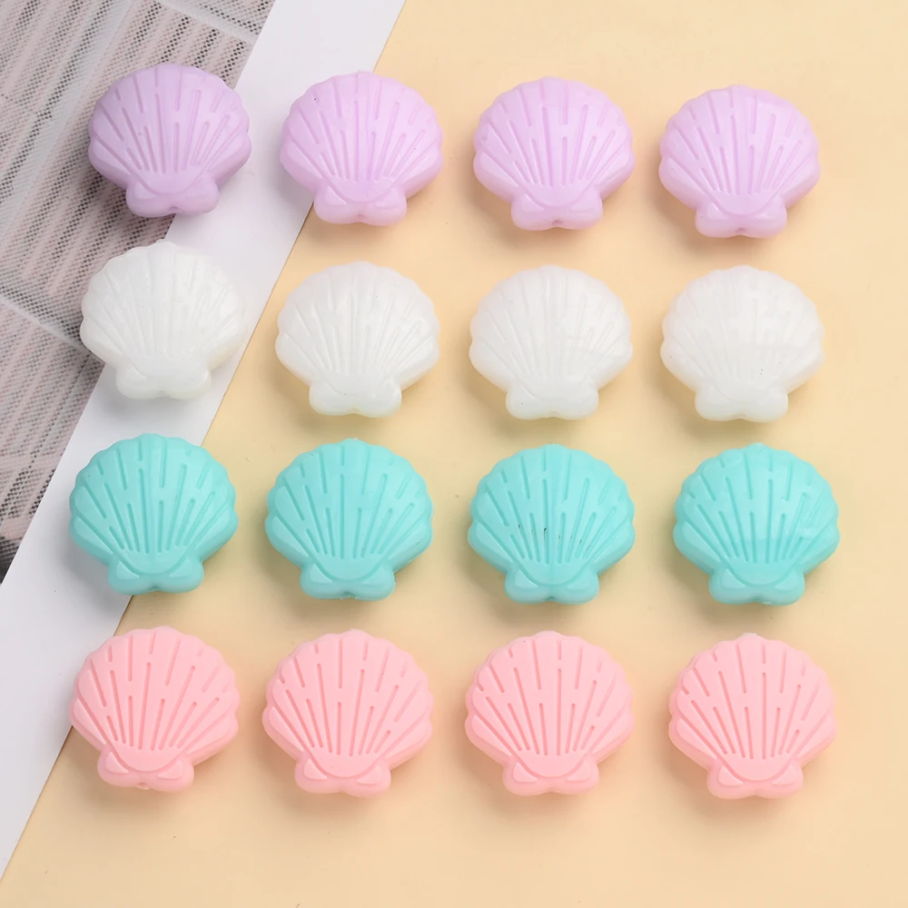 Cuentas de silicona concha en varios colores