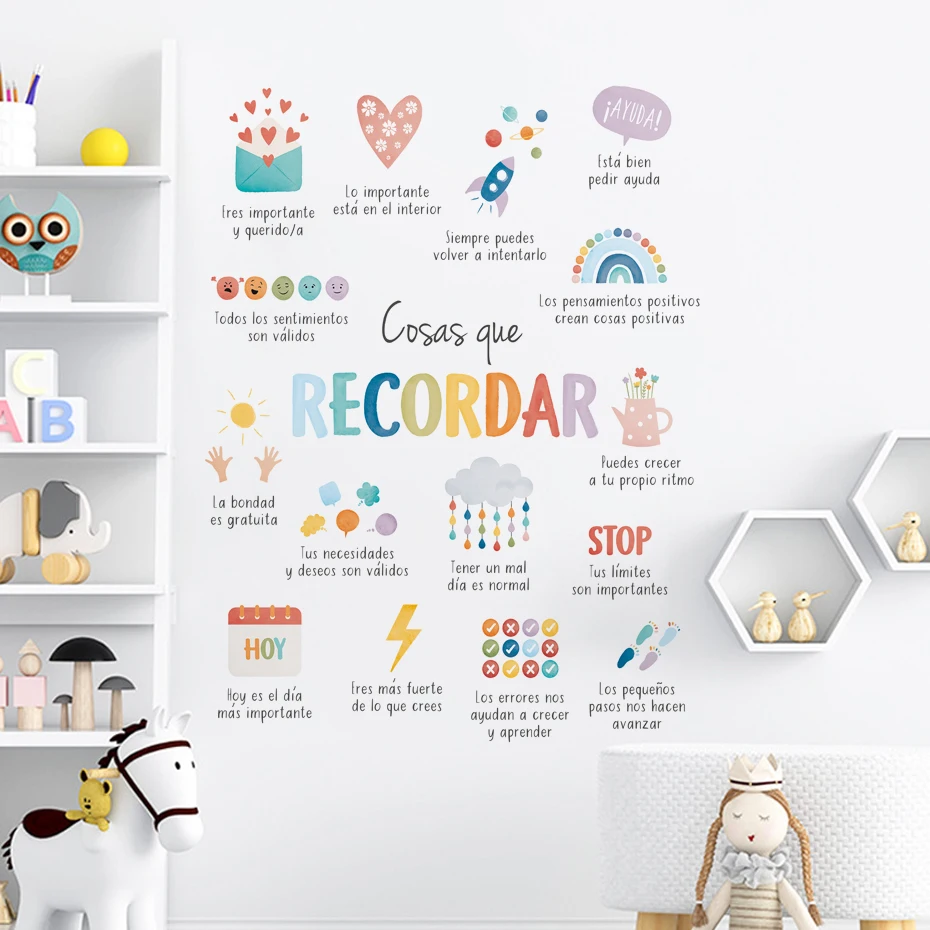 Pegatinas de pared infantiles cosas españolas para habitación - imagen 5