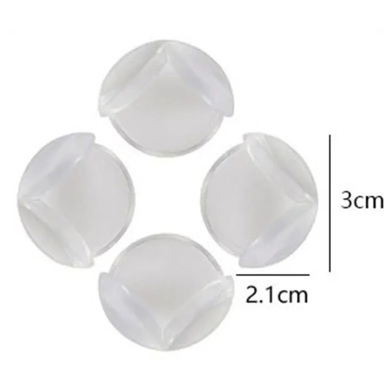 Protector de esquinas anticolisión de silicona transparente para bebé - imagen 4