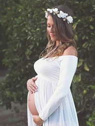Vestido de maternity con un hombro – Elegante para ocasiones especiales