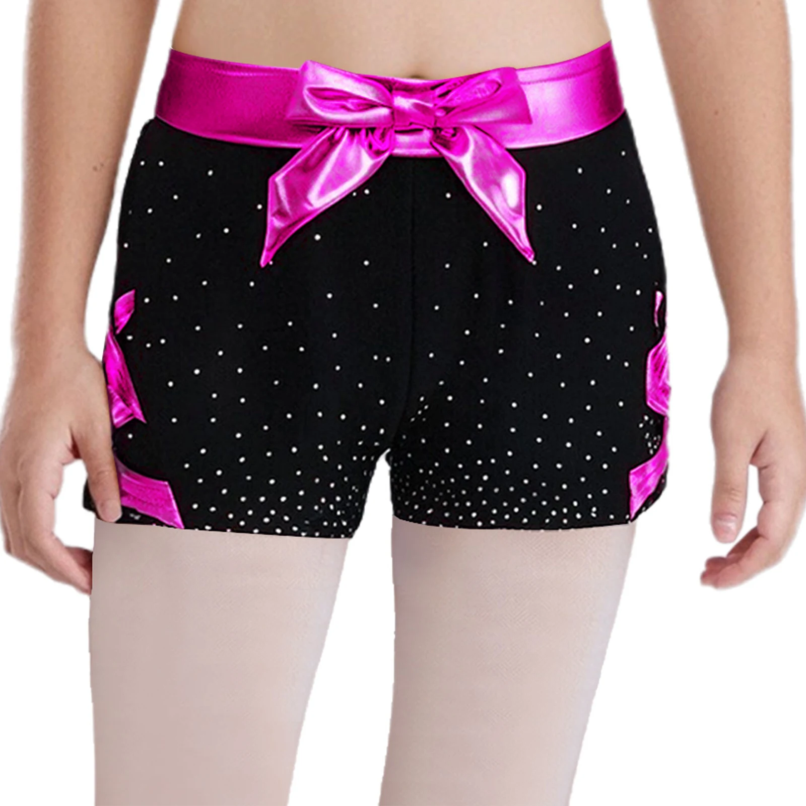 Pantalones cortos deportivos para danza y gimnasia con lazo - imagen 3