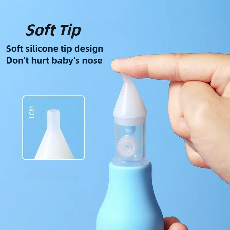 Aspirador nasal de silicona Vvocci para bebés, succión suave - imagen 5