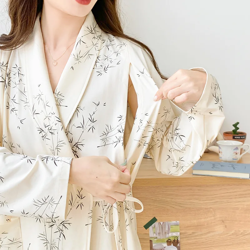 Pijama embarazo lactancia con ropa dormir fresca verano suave ligera - imagen 5