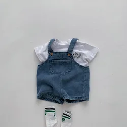 MILANCEL Conjunto Verano Bebé Niña: Camiseta y Pantalones Vaqueros