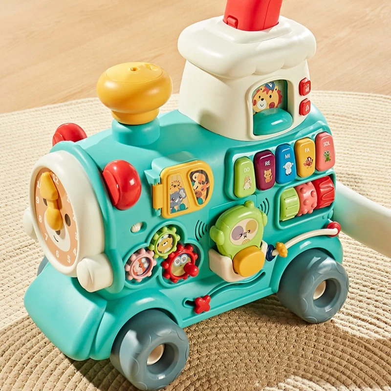 Tren Montessori de arrastre con panel extraíble antideslizante - imagen 4