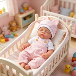 Muñeca reborn NPK bebé prematuro de ojos abiertos, realista