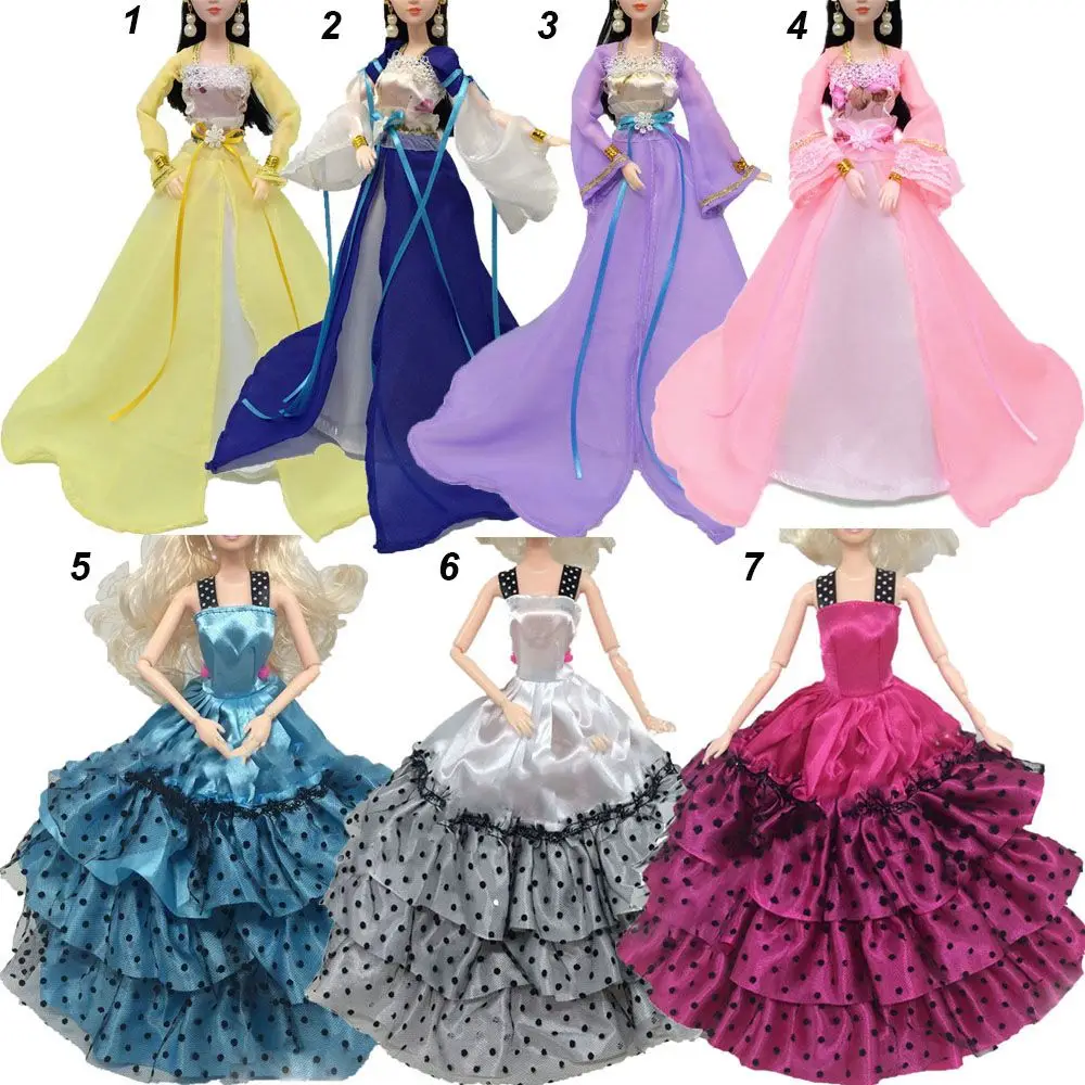 Vestido tradicional chino para muñeca de 30cm