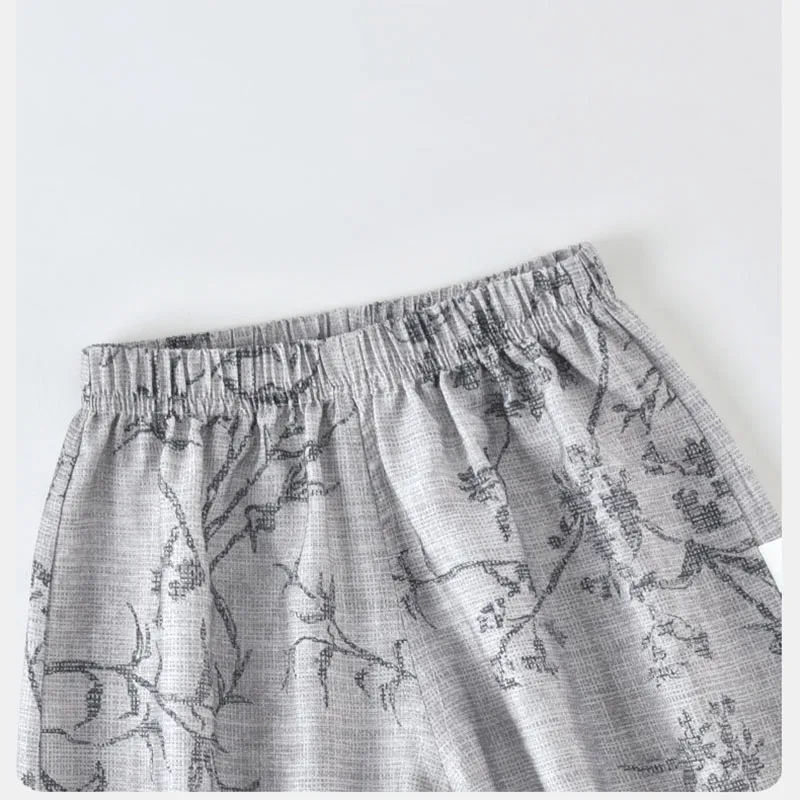 Pantalones de verano anchos ventilados para niños con rayas - imagen 5