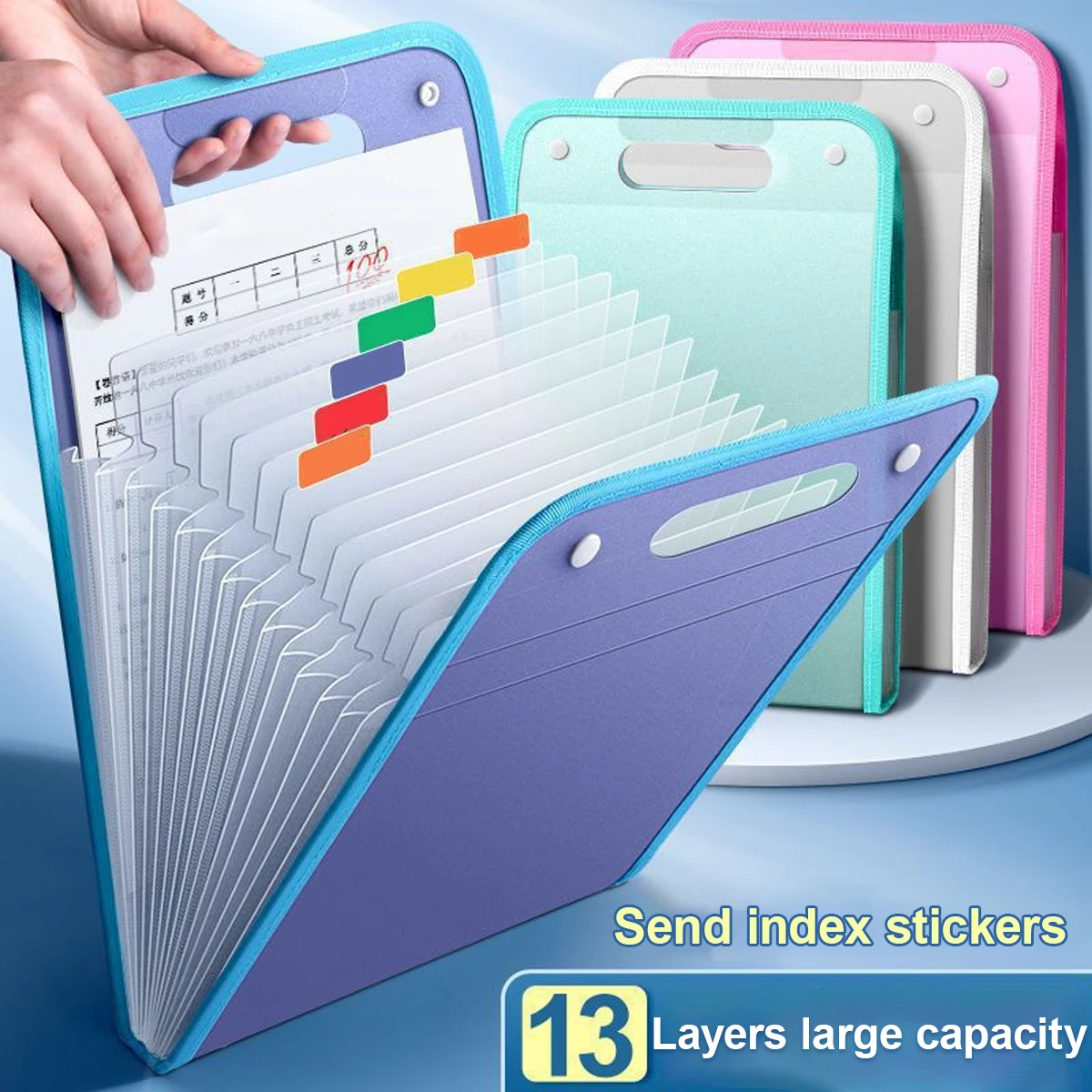 Carpeta escolar infantil multicapa con compartimentos - imagen 2