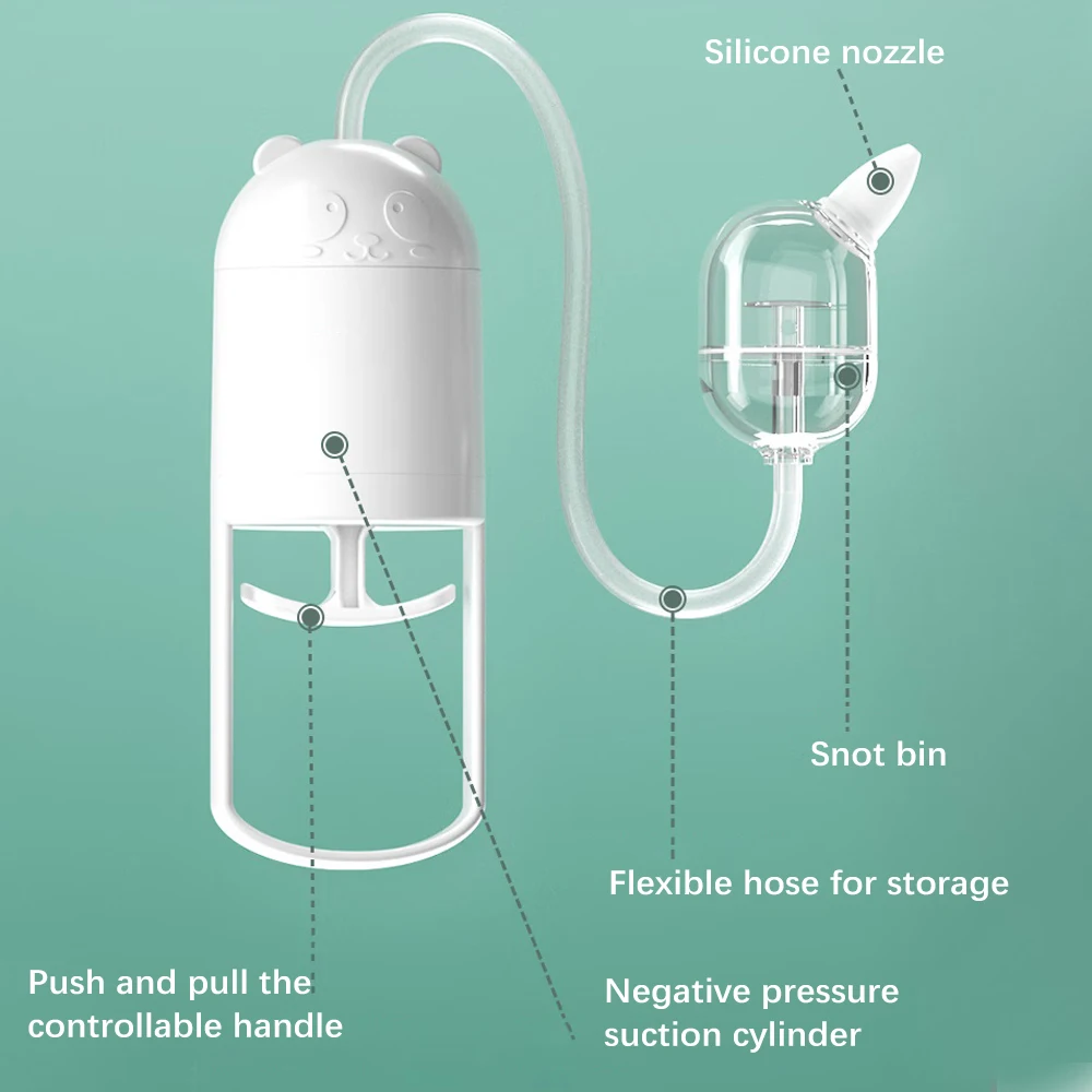 Aspirador nasal de mano para bebé con succión suave - imagen 3