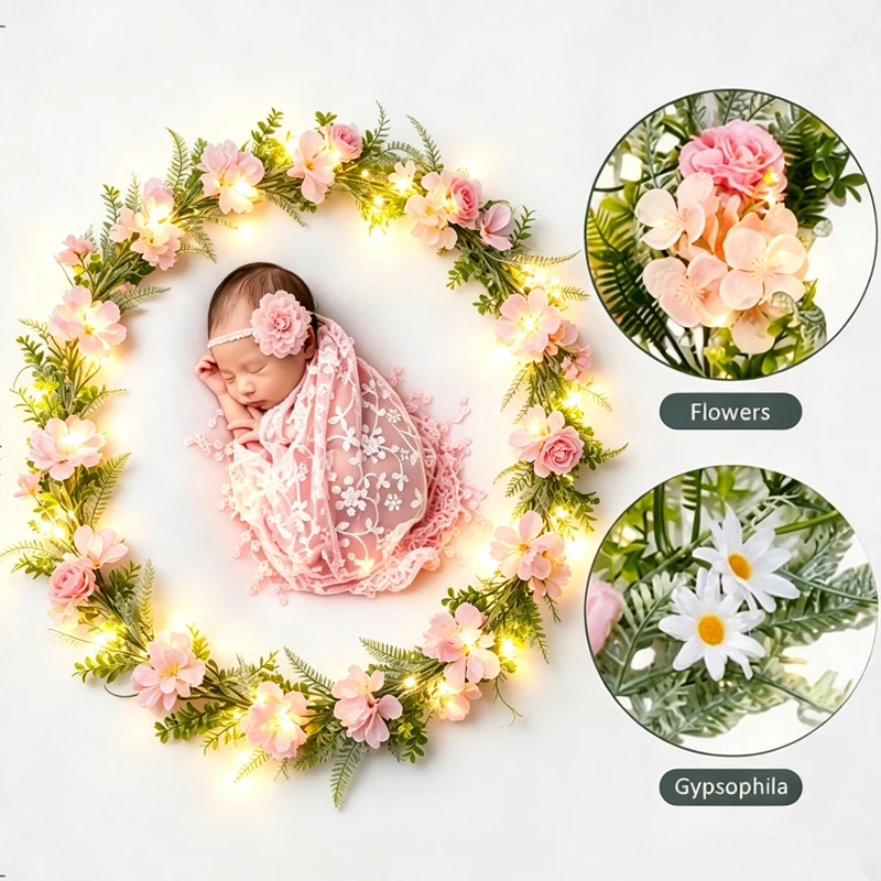 Detalle del diseño floral y el aspecto natural del follaje
