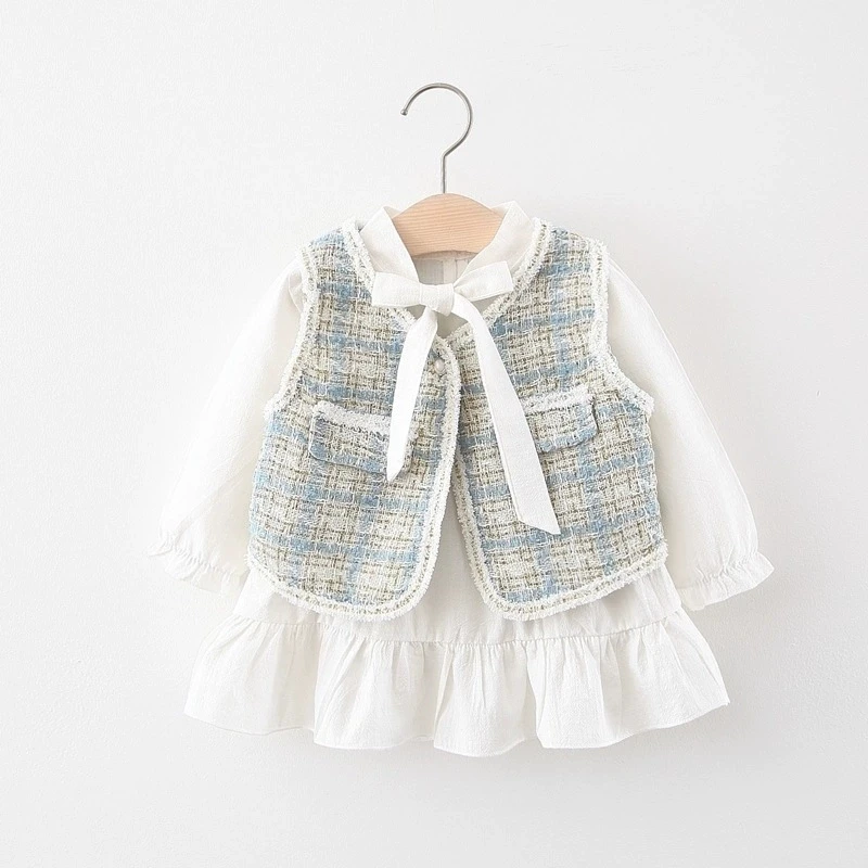 Vestido blanco frontal