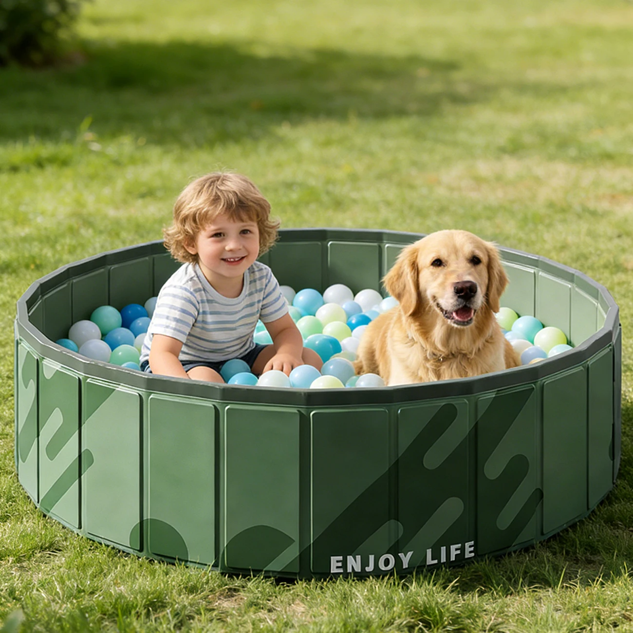 Piscina de pelotas plegable grande para interior y exterior - imagen 2