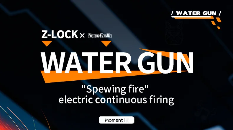 Pistola de agua eléctrica con efecto de llama