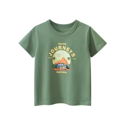 Camisetas de manga corta con dibujos animados para niños