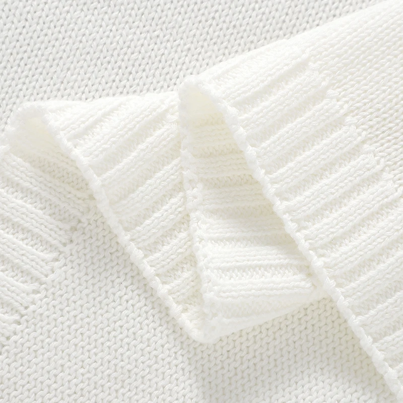 Manta bebé de algodón ultra suave tejida para cochecito y cuna - imagen 3