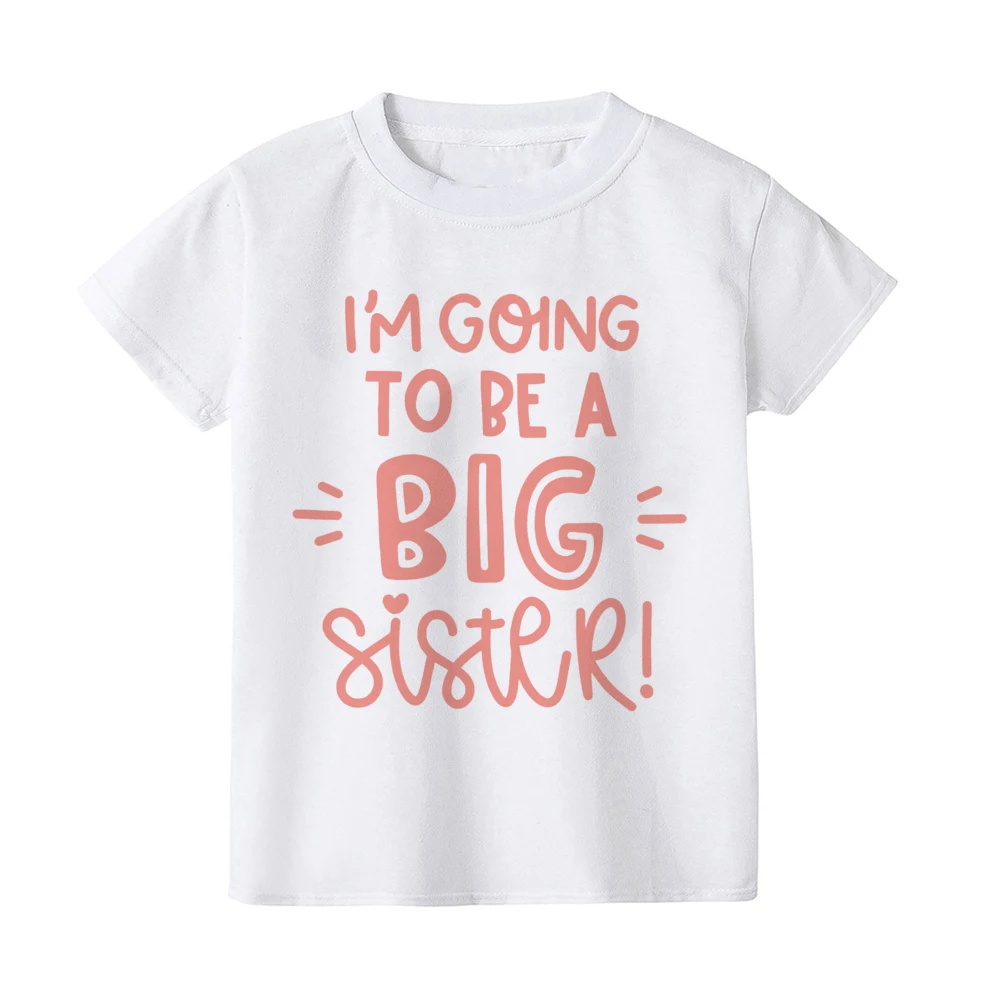 Camiseta hermana mayor con anuncio de bebé – arcoíris - imagen 5
