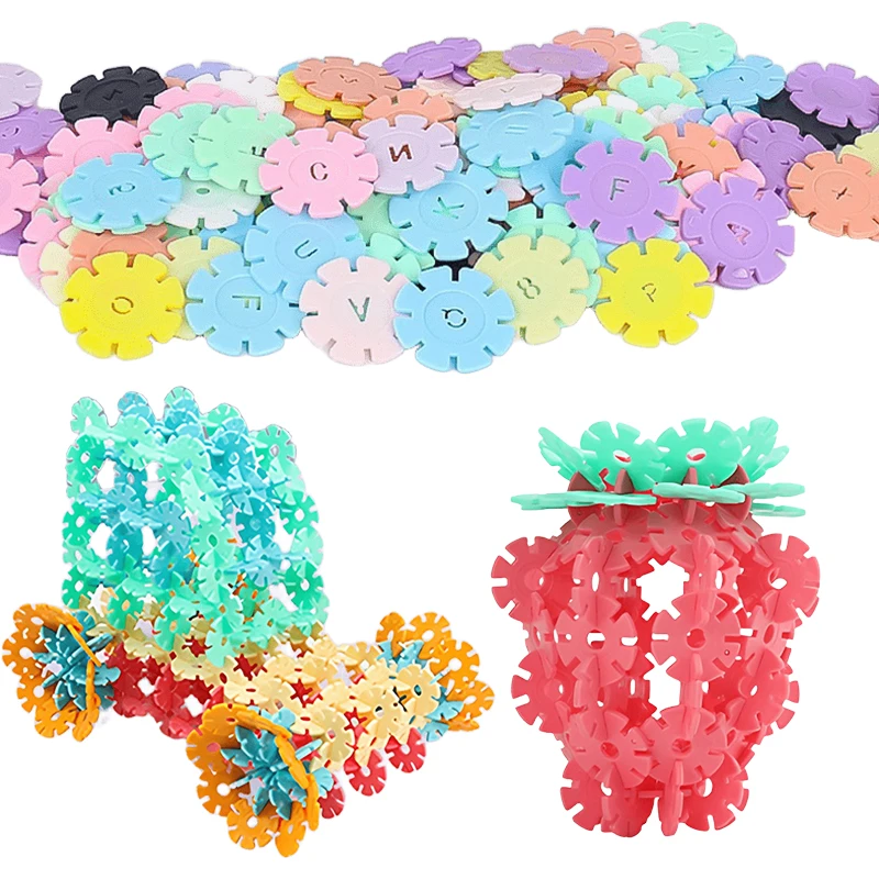 Bloques de construcción con copo de nieve para aprender colores - imagen 4