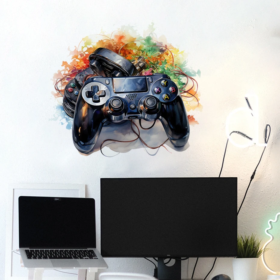 Decoración gamer estilo graffiti