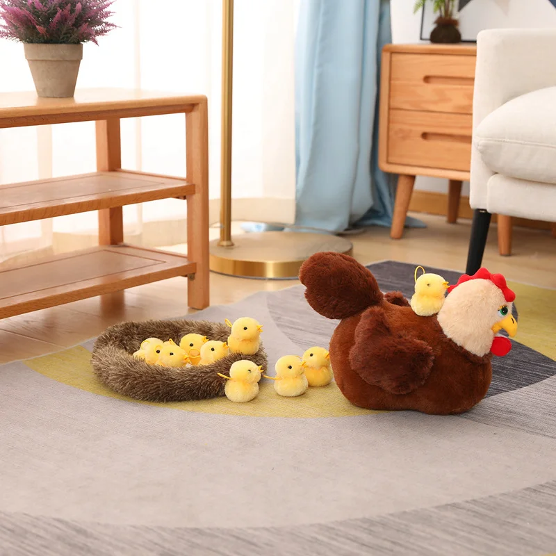 Peluche cisne familiar realista con nido, regalo reconfortante - imagen 2